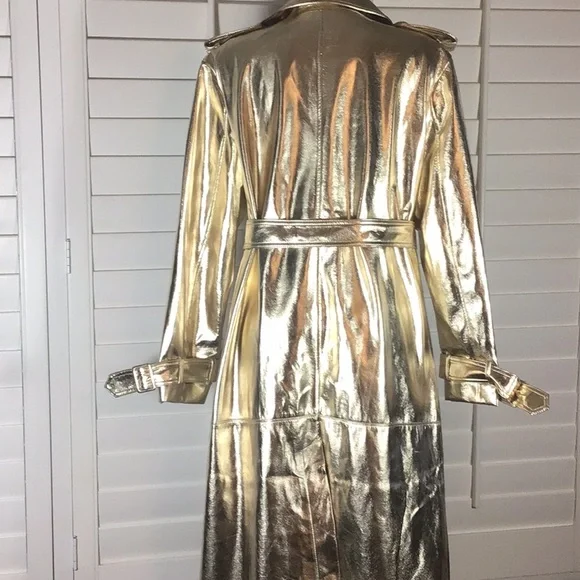 Amylynn gold trench coat - Picture 5 of 6